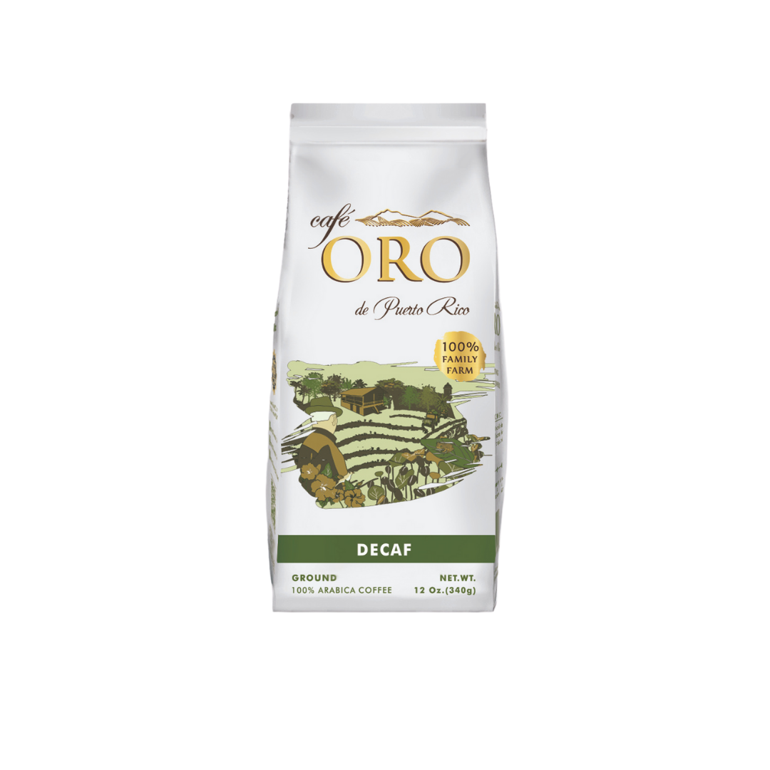 Café Oro Molido Descafeinado 12 oz – Café Oro Puerto Rico